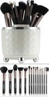 Professional Makeup Brush Set 17pcs Beauty Tool Kit W  Rotating Turntable Holder