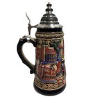 City Of Rothenburg Panorama Le Stoneware German Beer Stein  5 L Made In Germany