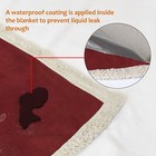 50 X 60 Inch Waterproof Warm Soft Fleece Pet Blanket Cat Dog Bed Mat Pad Cushion