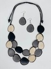 Handmade Tagua Nut Set Necklace And Earrings 