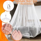 Fully Enclosed Mosquito Net Round Dome Canopy For King-sized Beds No Opening