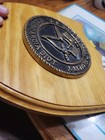 Rare Us Navy 1980s Diego Garcia Biot 9 X 11 Brass Plaque