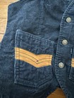 Vintage Barnstormer Original Big E Levis Denim Jean Vest 70s Child 12