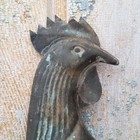 Antique Copper Rooster Weathervane Arrow Farm Decor Great Patina Original Vtg