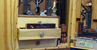 Beautiful Small Stock 12  H  Disston   Sons Mahogany Adjustable Level   Plumb