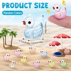 120 Pcs Mini Resin Ducks Glitter Duck Tiny Rubber Ducks To Hide Small Duck Anima