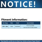 Front Rear Drilled Slotted Rotors Ceramic Brakes Pads For 1999-2004 Ford Mustang