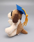 Russ Berrie And Co Vintage Mini Plush Graduation Puppy