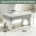 6 7   Toilet Stool  Poop Stools Adults  Squatting Potty Stool Gray