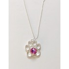 12mm Dog Paw Rhodium Necklace Setting Diy Empty Cup Chain 12mm Rivoli Base