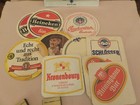 Lot Of 12 Vintage Various European Beer Cardboard paper Bar Coasters -1984-plus