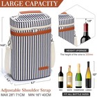 2 Bottle Wine Bag Wine Cooler Carrier Wine Gift Tote Bag Leakproof   Insulate   