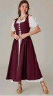 Scarlet Darkness 2 Pc  Renaissance Costume Medieval Dress Wine Size Xl New