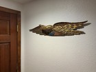 Carved Wooden Eagle Plaque Folk Style Of John Haley