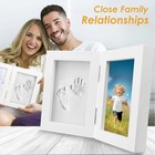 Baby Handprint Footprint Clay Photo Frame Keepsake Memory Kit Gift