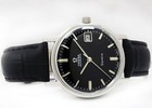 Vintage Omega Geneve Automatic Date Black Dial  35mm Mens Steel 166070 C 1969