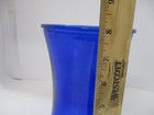 8  Tall Painted Blue Glass Vase