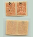 Armenia          1920 Sc 168 Mint  Black Type F Or G  Horiz  Pair  E9452