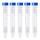 50-1000pcs 15ml Centrifuge Tubes Conical Bottom Screw Caps Polypropylene Sterile