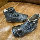 Antique Victorian Child   s Button-up Leather Boots     Late 1800s     Early 1900s