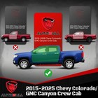 Running Boards For Chevy Colorado Gmc Canyon 2015-2026 Crew Cab Black