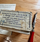 Vintage Rug Hooking Tufting Tool Carpet Needle Hand Crank James Lees And Sons Co