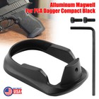 New Flared Aluminum Magwell Fit For Psa Dagger Compact - Black High Quality
