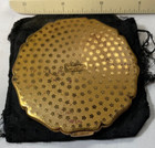 Vintage Stratton Compact Gold Tone Enameled Butterfly Design W207