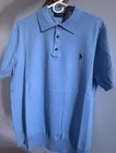 Men s Polo Ralph Lauren Lightweight Sweater  Size L  Blue Pit To Pit 22 Inches