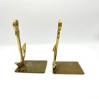 Vintage Brass Anchor Bookends Nautical Decor Set Home Office Shelf Display