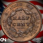 1828 13 Stars Classic Head Half Cent B3246