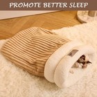 Cat Sleeping Bag Snuggle Sack Cat Bed Cave Soft Washable Beds Pet Mat Warming Us