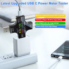 Usb Lcd Voltmeter Tester Typec Multimeter Current Voltage Power Detector W cable