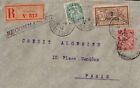 French Levant Turkey  Registered Cover To France  1912