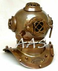 6  Vintage Brass U s Navy Divers Diving Helmet Marine Collectible Deep Sea Decor