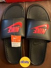 Nike Benassi Jdi Men Slides - Mens 15 -343880 060 - Black   Challenge Red - New 