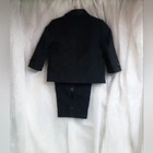 Infant Baby Boy- Vintage Formal Black Tuxedo Dbl Breasted Blazer Jacket   Pants