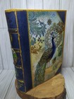 Punch Studio Peacock Faux Book Keepsake Box 8 5  X 6 5  X 2 