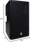 Yamaha Dxr15mkii  15  1100w Powered Speaker Cabinet  Matte Black