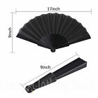 Lot Of 6 Folding Hand Fans Chinese Japanese Kung Fu Tai Chi Handheld Fans White