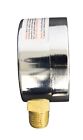 1-1 2  Vacuum Gauge - Chrome Plated Steel Case  1 8 npt  Lower Mnt  -30 Inhg 0