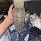 Old Baccarat Large Vase Diamant Pierie 20 8cm 1 3kg Clear France