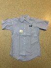 Two  2  Vtg Flying Postal Service Us Mail Button Shirt Short Sleeve Size 36