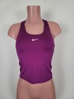 Nike Dri-fit Girls Youth Medium Purple Lined Bra Athletic Tank Top Gym Running