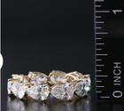 14k 11 50 Ctw Lab Grown Diamond Eternity Band With Igi Report 