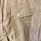 Rafter C Cowboy Long Sleeve Snap Front Western Shirt Mens Xl Tan Print