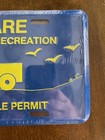 Nos Delaware Surf Fishing License Plate Tag Topper Jeep Beach -sealed In Plastic