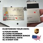Jp Morgan Reserve Palladium Silver Metal Card Custom - Fast Usa Shipping