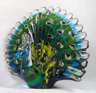 Juliana Collection  objets D art  Ornate Glass Peacock Figurine Collectable Vgc