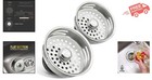 Durable Universal Kitchen Sink Strainer - Twist-to-lock Rubber Stopper Pack Of 2